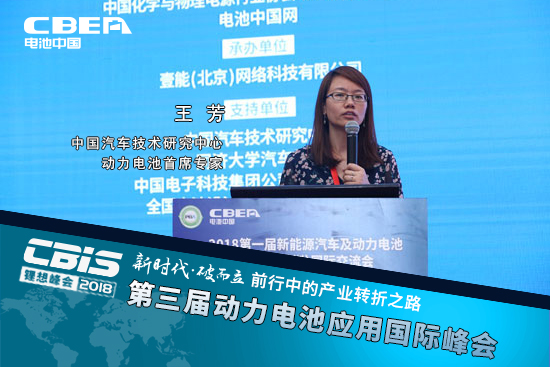 王芳，中國汽車技術研究中心動力電池首席專家。