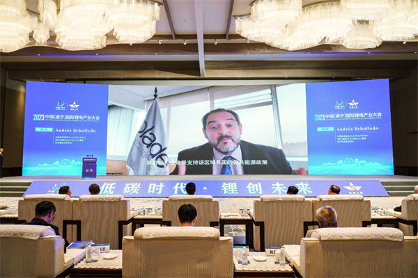 拉美能源組織執行秘書長、智利國家石油公司董事、智利能源部前部長安德烈斯視頻致辭